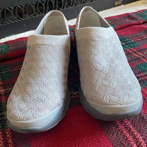 Brand new never been worn Bzees athletic shoes, size 10W, light grey color